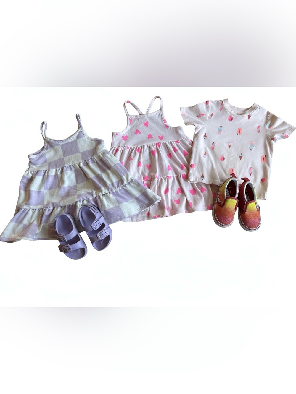 18-Month Girl Clothing Bundle: Dresses, Top & Shoes